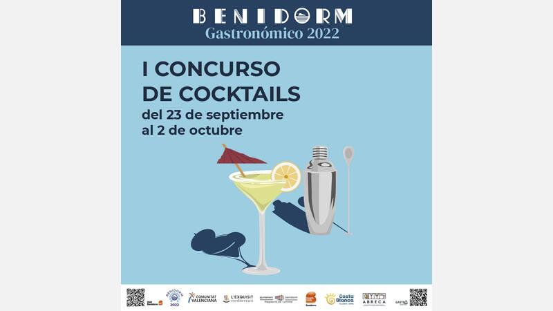 Cartel I Concurso de Cocktails de Benidorm