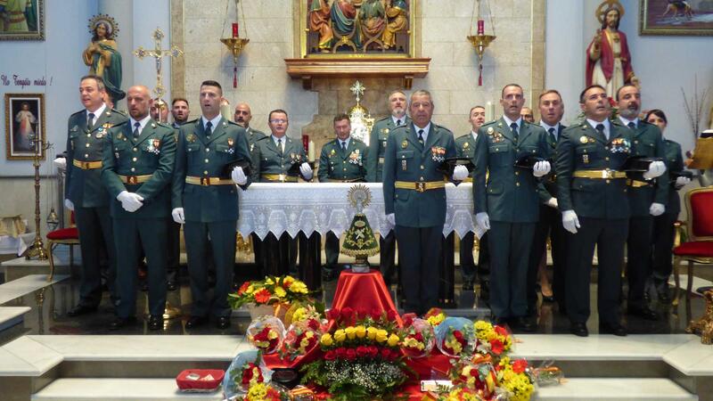 La Guardia Civil celebra en Benidorm la festividad de su patrona, la Virgen del Pilar