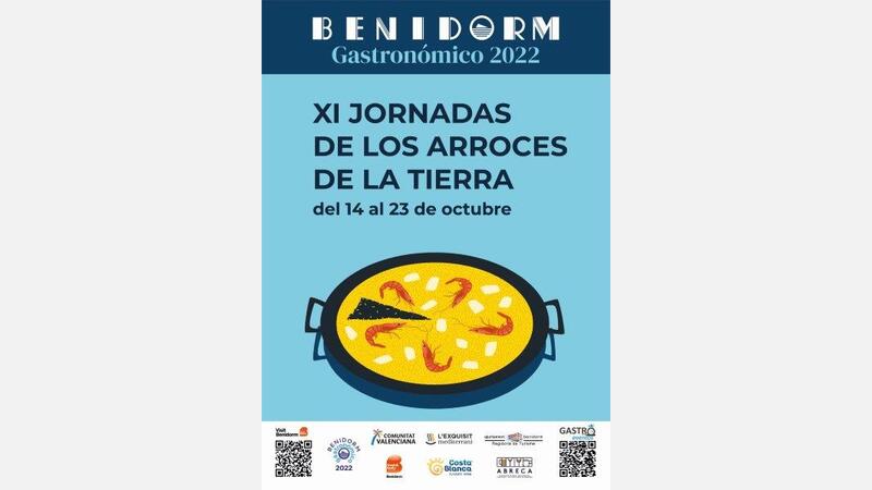 Cartel XI Jornadas de los Arroces de la Tierra de Benidorm
