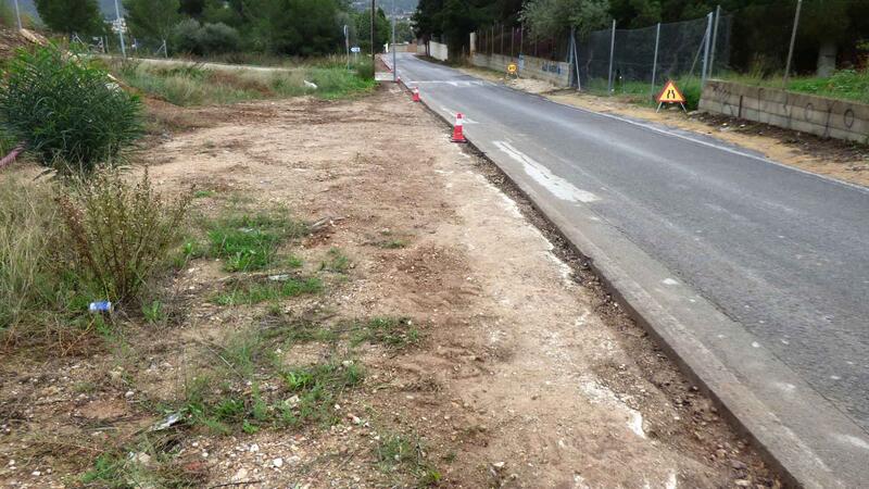 Una banda peatonal mejorará la seguridad de los viandantes en el Camí del Palasiet  
