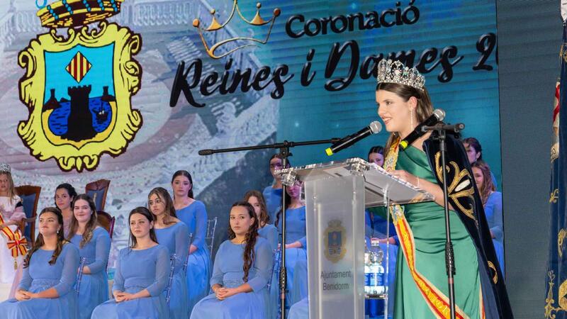 Angélica Morenilla and Daniela Talavera, crowned queens of Benidorm Patron Saint Festivities
