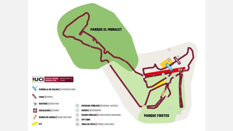 Benidorm té tot disposat per a celebrar la prova de la Copa del Món de Ciclocròs