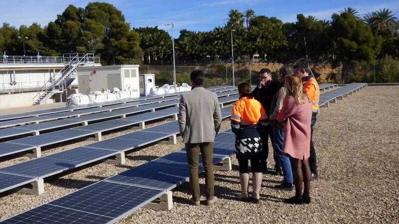 Benidorm halves the energy consumption of the DWTP with a subsidy from Alicante Provincial Council for photovoltaic panels