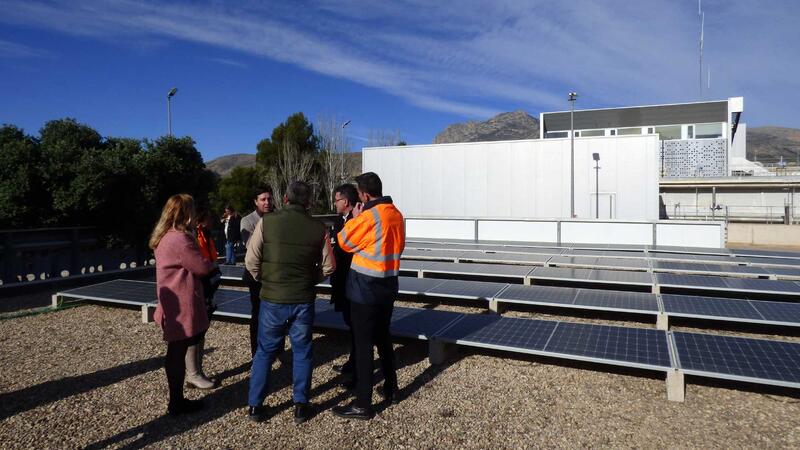 Benidorm halves the energy consumption of the DWTP with a subsidy from Alicante Provincial Council for photovoltaic panels