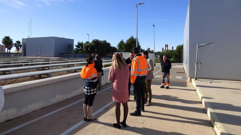 Benidorm halves the energy consumption of the DWTP with a subsidy from Alicante Provincial Council for photovoltaic panels