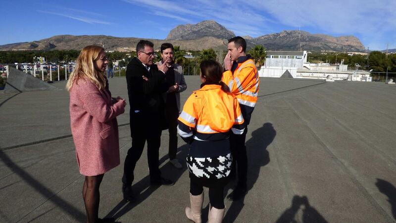 Benidorm halves the energy consumption of the DWTP with a subsidy from Alicante Provincial Council for photovoltaic panels