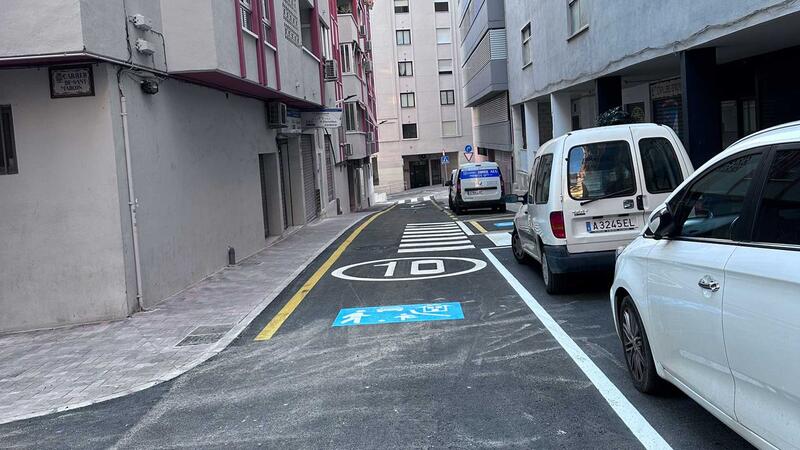 Benidorm completes the accessibility and mobility improvements in the surroundings of Santa Cristina street