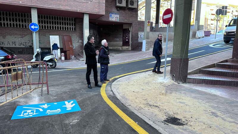 Benidorm completes the accessibility and mobility improvements in the surroundings of Santa Cristina street