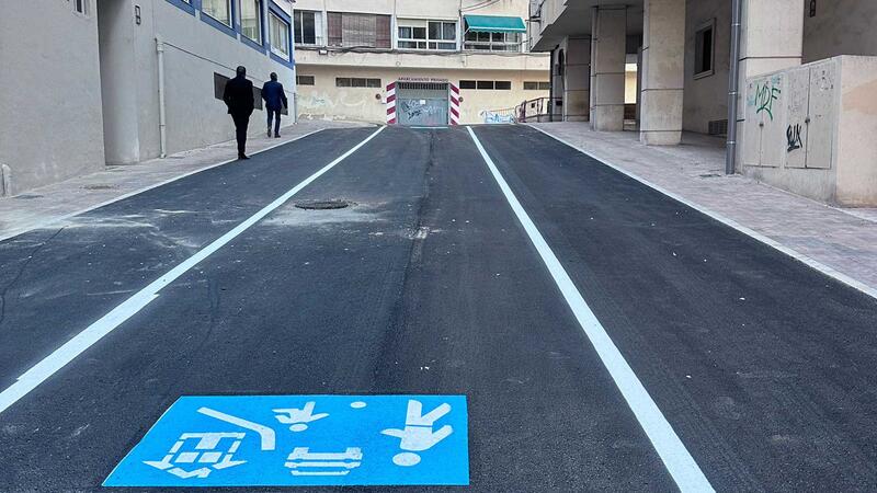 Benidorm completes the accessibility and mobility improvements in the surroundings of Santa Cristina street
