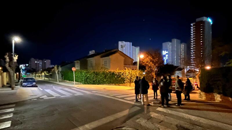 Benidorm inicia en Severo Ochoa las mejoras de la segunda fase del programa IDAE, con el cambio de farolas y luminarias