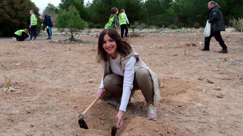 Students from the Gabriel Miró and La Cala schools plant 200 specimens in El Moralet for Arbor Day