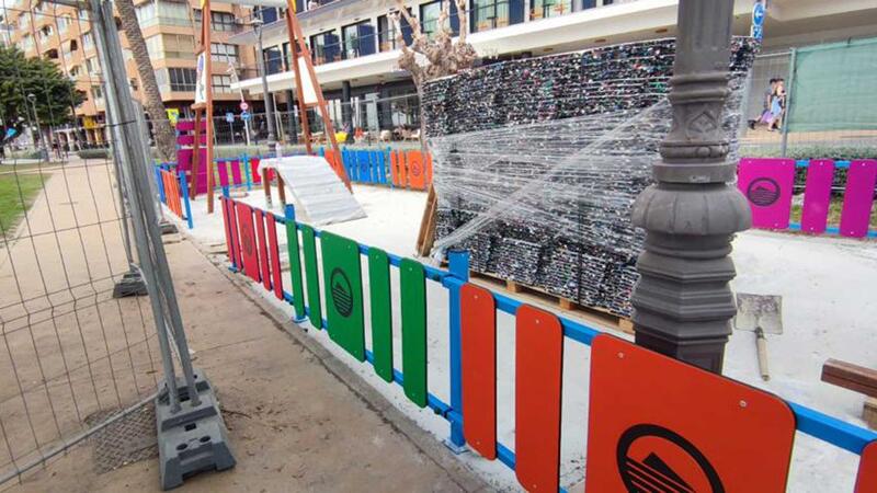 Benidorm abre una nueva tirolina infantil y elementos biosaludables en el Parque de Elche