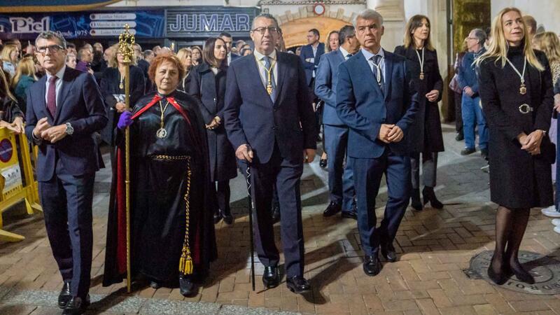 The procession of Jesús Nazareno tours the streets of Benidorm