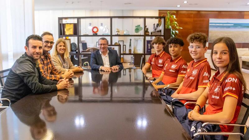 Recepción de deportistas en el Ayuntamiento de Benidorm