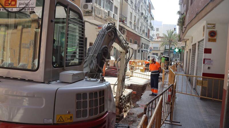 Benidorm inicia la implantación de la red de aguas pluviales y la plataforma única en la calle Buen Pastor