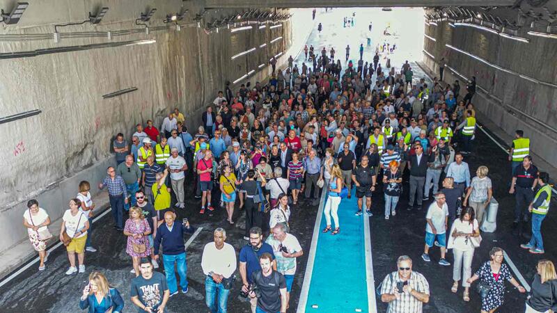 Benidorm obri al trànsit el pas subterrani de l