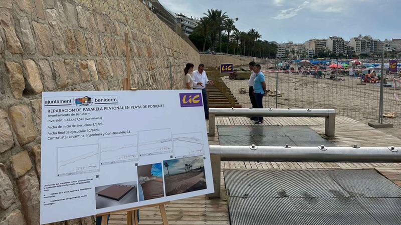 The new promenade from Poniente beach will reach Paseo de Colón