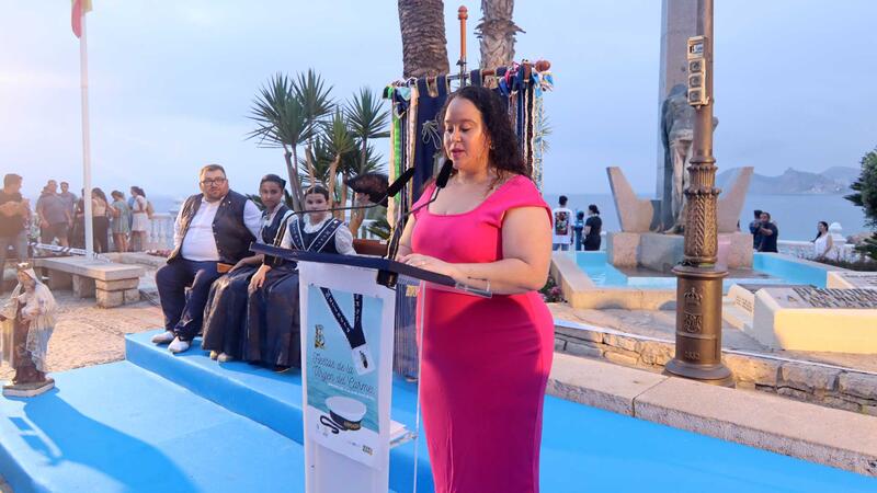 The announcement of Begoña Cano marks the beginning of the festivities of Virgen del Carmen in Benidorm