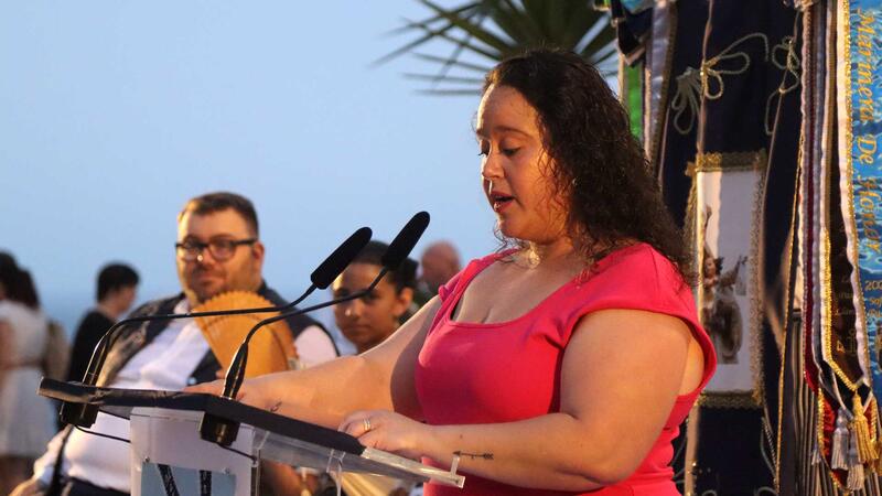 The announcement of Begoña Cano marks the beginning of the festivities of Virgen del Carmen in Benidorm