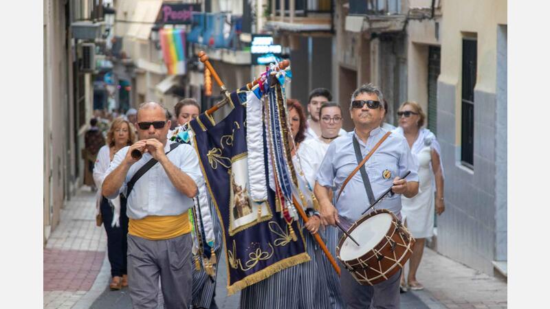 Offering to the Virgen del Carmen and homage to those who fell at sea in Benidorm