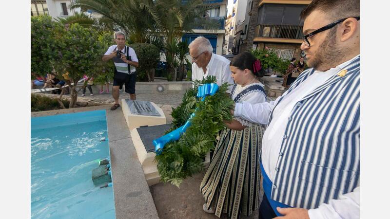 Offering to the Virgen del Carmen and homage to those who fell at sea in Benidorm