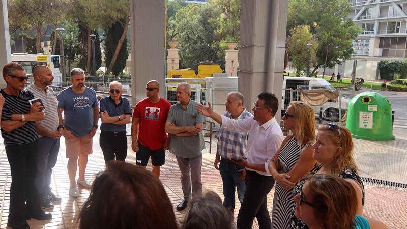 Benidorm incrementa la capacitat de recollida selectiva en la glorieta del Carrasco amb nous contenidors soterrats
