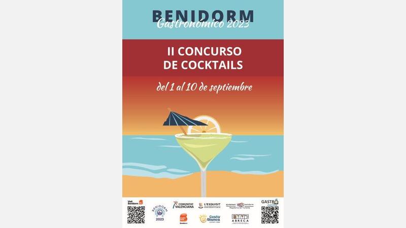 Cartel II Concurso de Cocktails de Benidorm