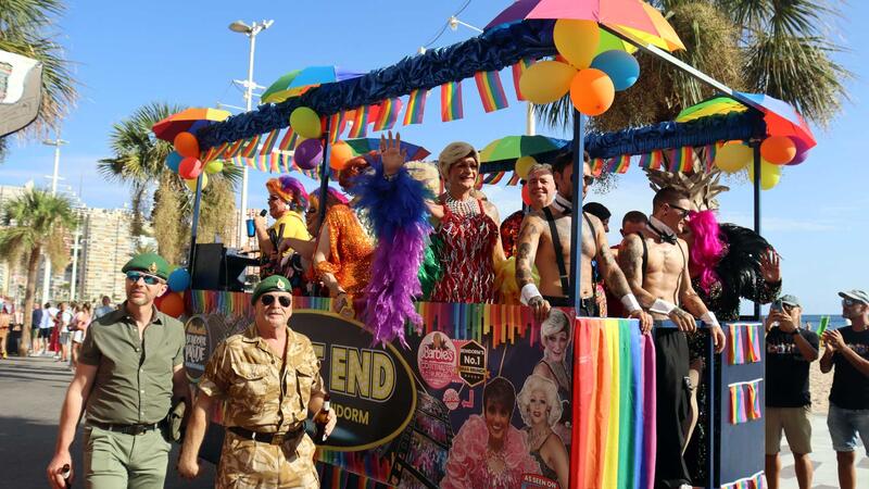 Hundreds of people celebrate Benidorm Pride with a massive parade