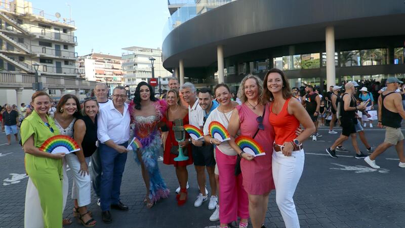 Hundreds of people celebrate Benidorm Pride with a massive parade