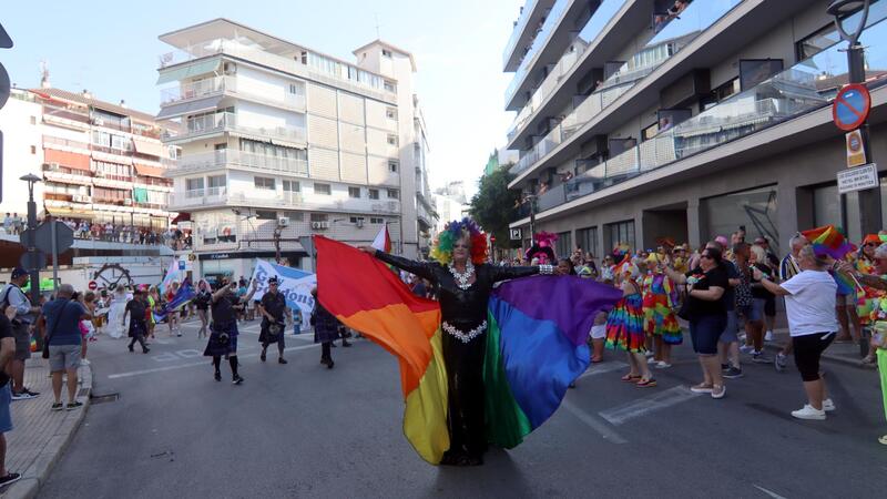 Hundreds of people celebrate Benidorm Pride with a massive parade