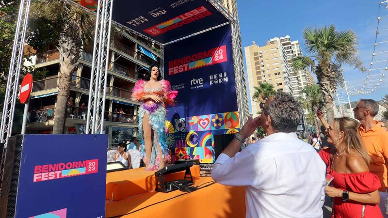 Hundreds of people celebrate Benidorm Pride with a massive parade