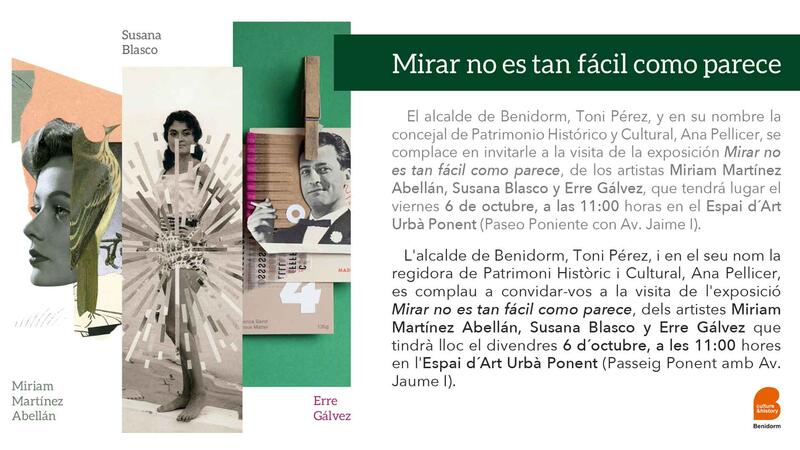 El arte del ‘collage’ llega este viernes a los Espais d’Art Urbà de Benidorm 