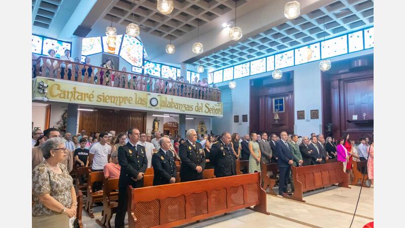 Benidorm arropa a la Guardia Civil en el Día de la Hispanidad, Fiesta Nacional de España
