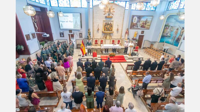 Benidorm arropa a la Guardia Civil en el Día de la Hispanidad, Fiesta Nacional de España