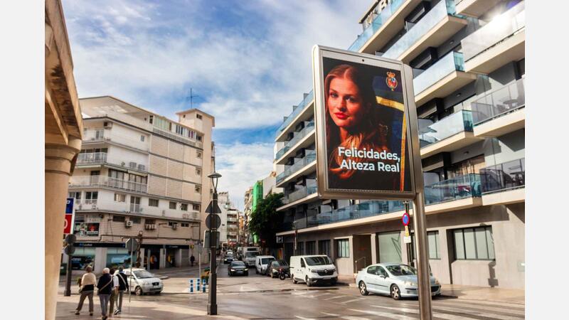 Benidorm congratulates Princess Leonor on her coming of age