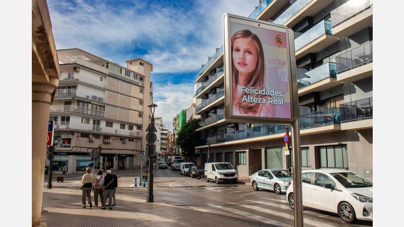 Benidorm congratulates Princess Leonor on her coming of age
