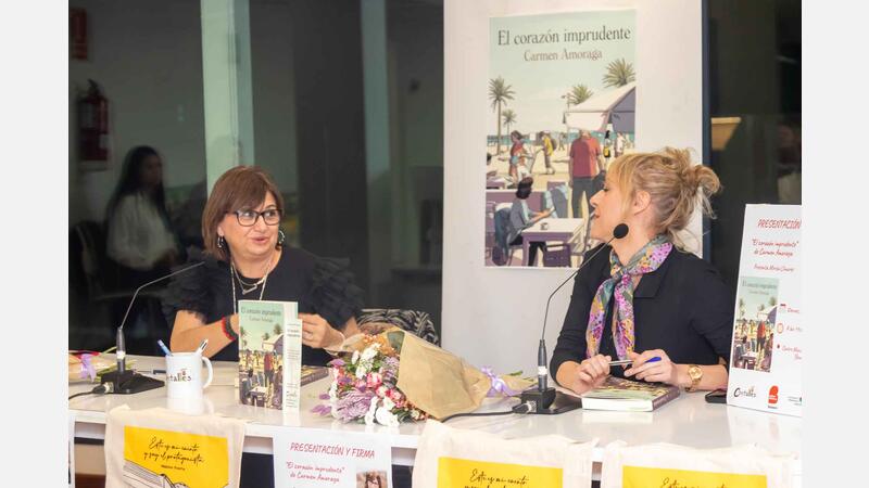 Carmen Amoraga presenta en el Torrejó su última novela, ‘El corazón imprudente’ 