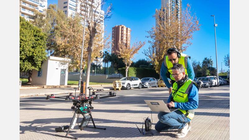 Benidorm acull una prova pilot de navegació de drons en entorns urbans de la Comissió Europea