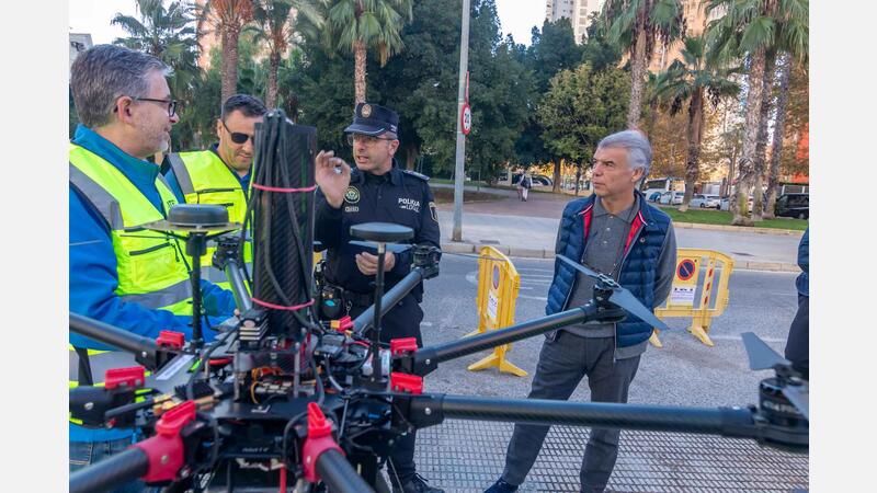 Benidorm acull una prova pilot de navegació de drons en entorns urbans de la Comissió Europea