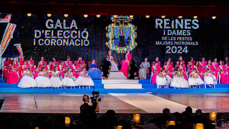 Valentina Almodóbar Climent i Laia Zamora Picó, Reines de les Festes Majors Patronals de Benidorm en 2024