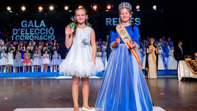 Valentina Almodóbar Climent i Laia Zamora Picó, Reines de les Festes Majors Patronals de Benidorm en 2024