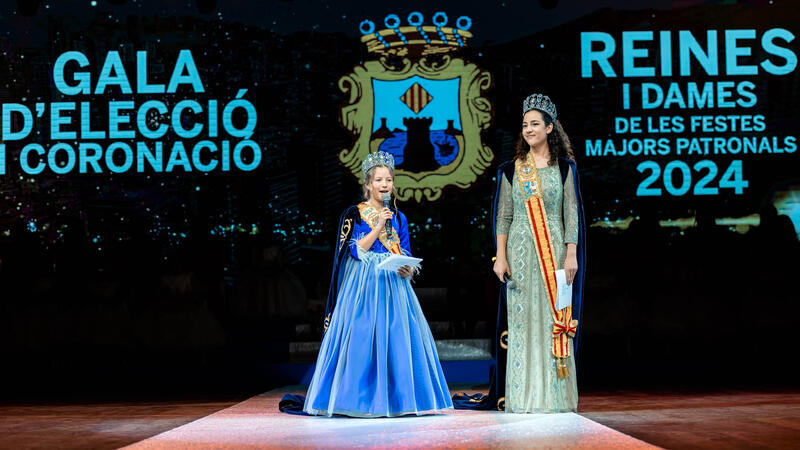 Valentina Almodóbar Climent i Laia Zamora Picó, Reines de les Festes Majors Patronals de Benidorm en 2024