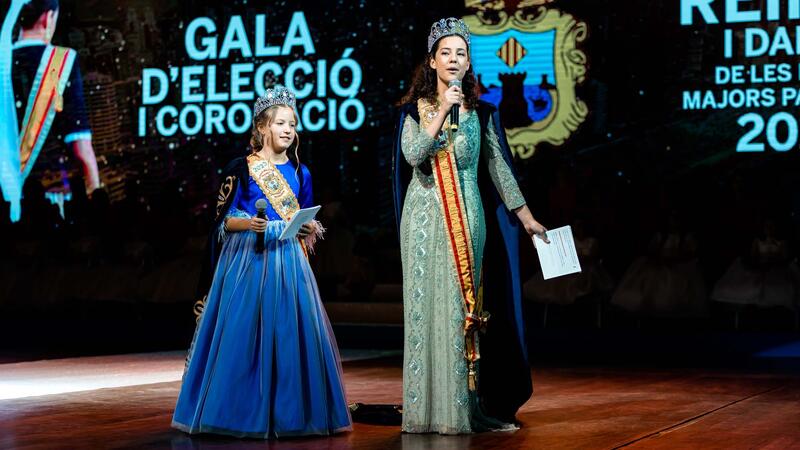 Valentina Almodóbar Climent i Laia Zamora Picó, Reines de les Festes Majors Patronals de Benidorm en 2024