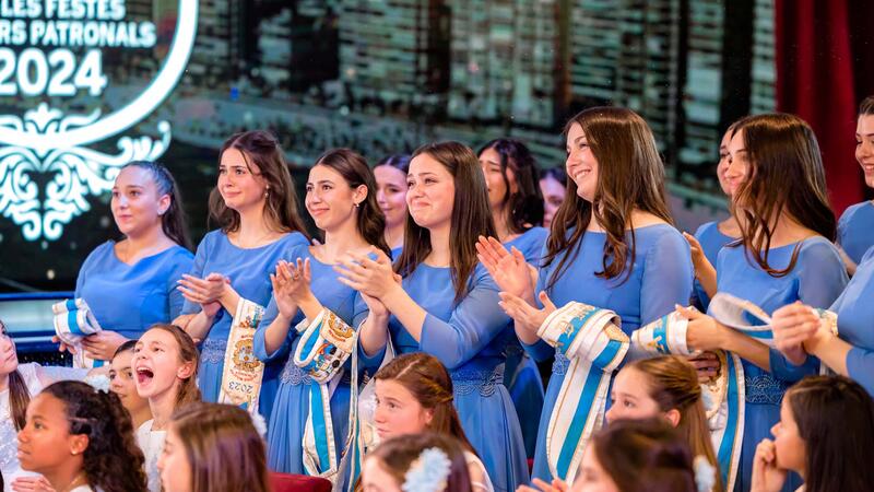 Valentina Almodóbar Climent i Laia Zamora Picó, Reines de les Festes Majors Patronals de Benidorm en 2024