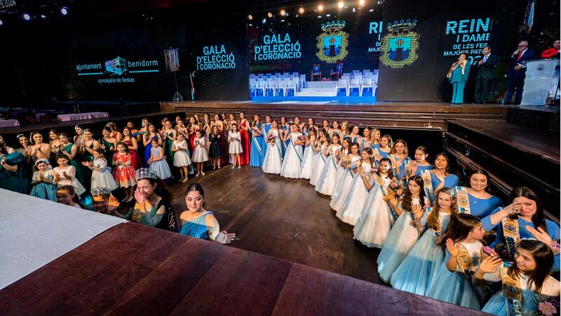 Valentina Almodóbar Climent i Laia Zamora Picó, Reines de les Festes Majors Patronals de Benidorm en 2024