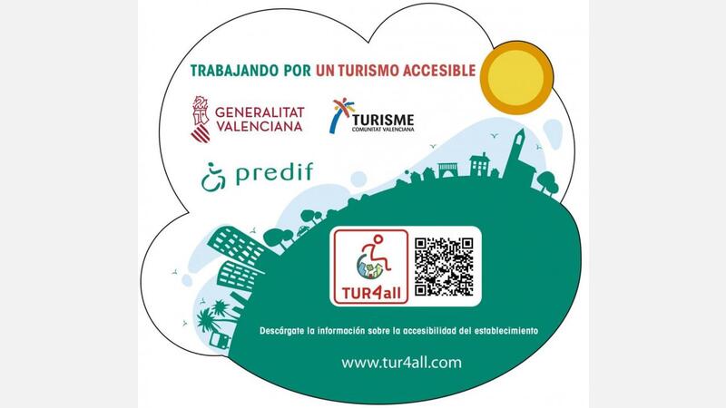 CARTEL TURISMO ACCESIBLE PREDIF TUR4ALL