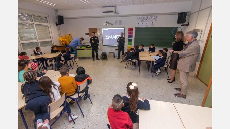 La Unitat K9 de la Policia Local visita a partir de hui tots els col·legis de Benidorm