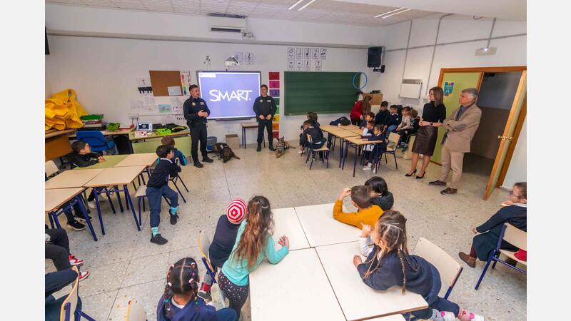 La Unitat K9 de la Policia Local visita a partir de hui tots els col·legis de Benidorm