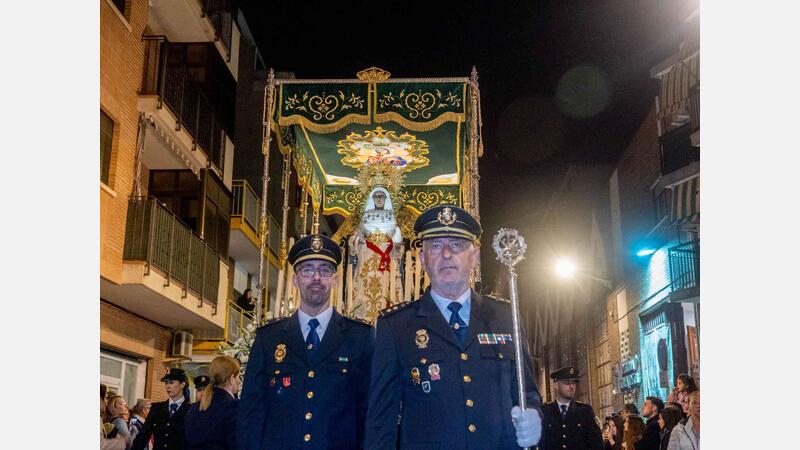 Palm Sunday concludes in Benidorm with the procession of the Brotherhood of Nuestra Señora de la Esperanza y de la Paz
