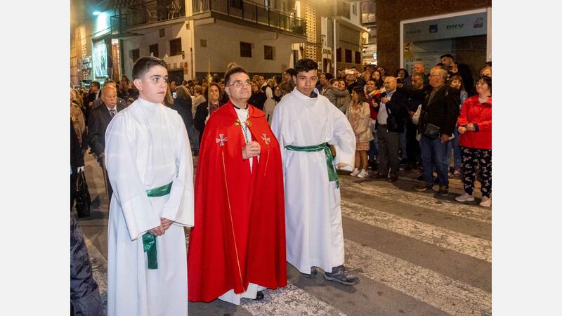 Palm Sunday concludes in Benidorm with the procession of the Brotherhood of Nuestra Señora de la Esperanza y de la Paz